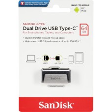 SANDISK ULTRA DUAL DRIVE  USB TYPE C 64GB